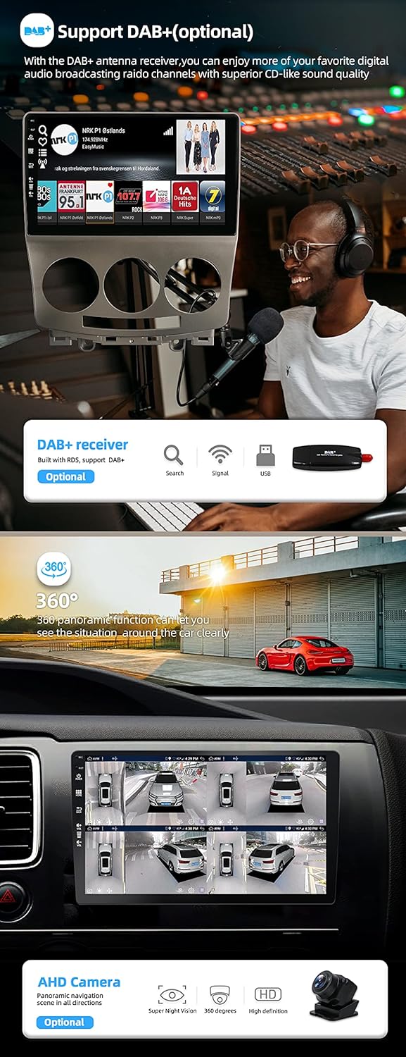 JOYX Android 12 Autoradio Passt für Mazda 5 (2005-2010) - [4G+64G] - Eingebaut DSP/Carplay/Android A