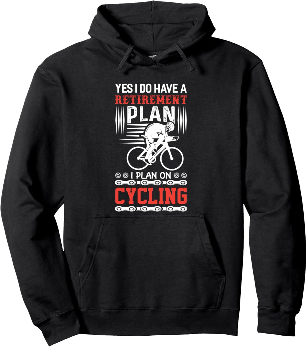 Lustiges Fahrrad Ruhestand Plan Radfahren Pullover Hoodie