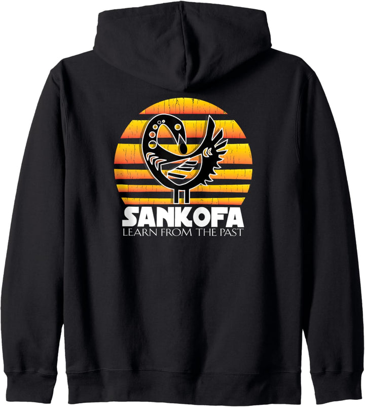 Sankofa - Lernen Sie aus dem vergangenen afrikanischen Kapuzenjacke
