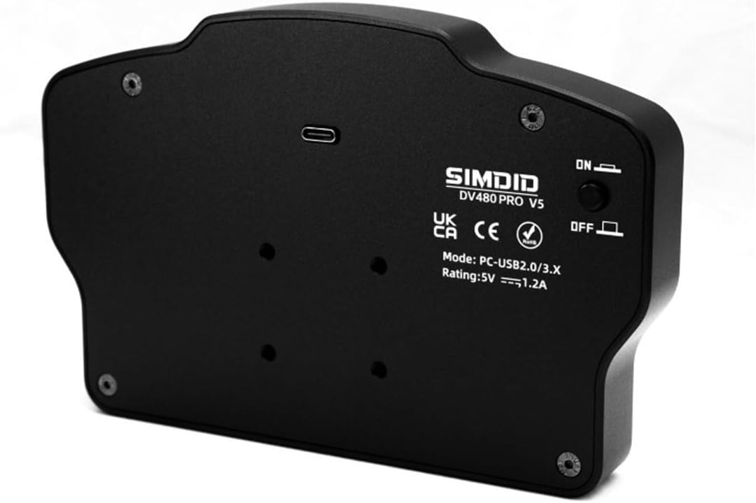 DV480 PRO V5 Dashboard SIM Rennen Dash Display mit 5" Bildschirm & 16 RGB LEDs für Simulation Rennsp