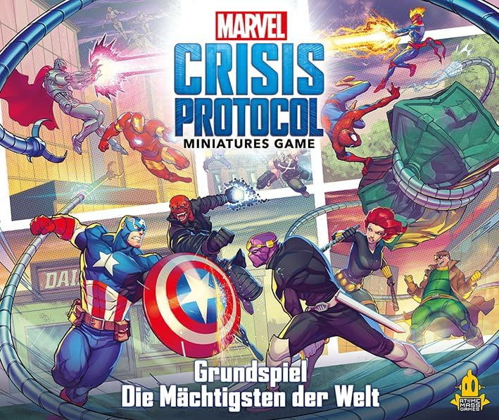 Atomic Mass Games, Marvel: Crisis Protocol, Grundspiel, Tabletop, 2 Spieler, Ab 14+ Jahren, 90-120 M