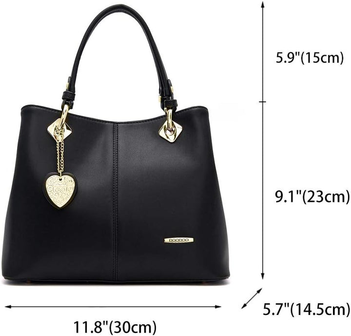 Damen Tasche Umhängetasche Handtasche Frauen Klein Schultertasche Weekender Lack PU Leder DE77500 Sc