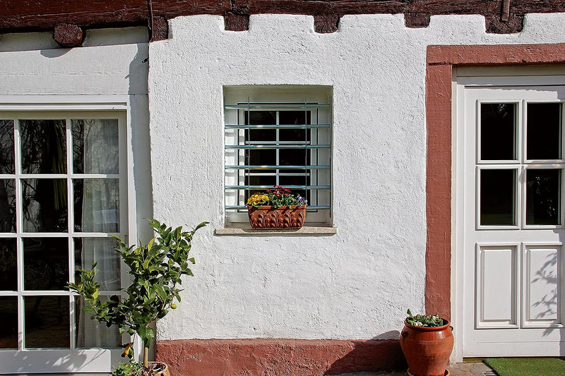 Alberts 563684 Fenstergitter Secorino Basic | Ausziehbar für Fenster aussen | Einbruchschutz Gitter