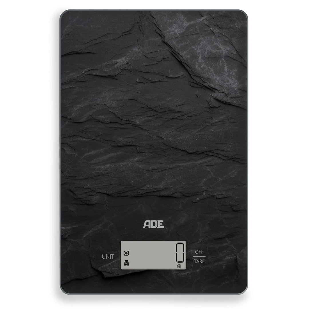 ADE Digitale Küchenwaage | präzise Grammwaage bis 5 kg | grosses Display | inkl. AAA Batterien | seh