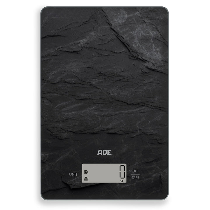 ADE Digitale Küchenwaage | präzise Grammwaage bis 5 kg | grosses Display | inkl. AAA Batterien | seh
