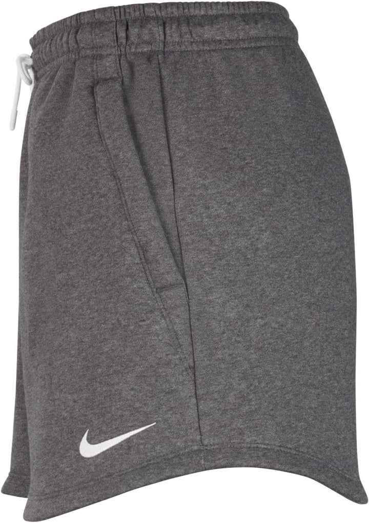 Nike Damen Shorts W Nk FLC Park20 Short Kz S Charcoal Heathr/White/White, S Charcoal Heathr/White/Wh