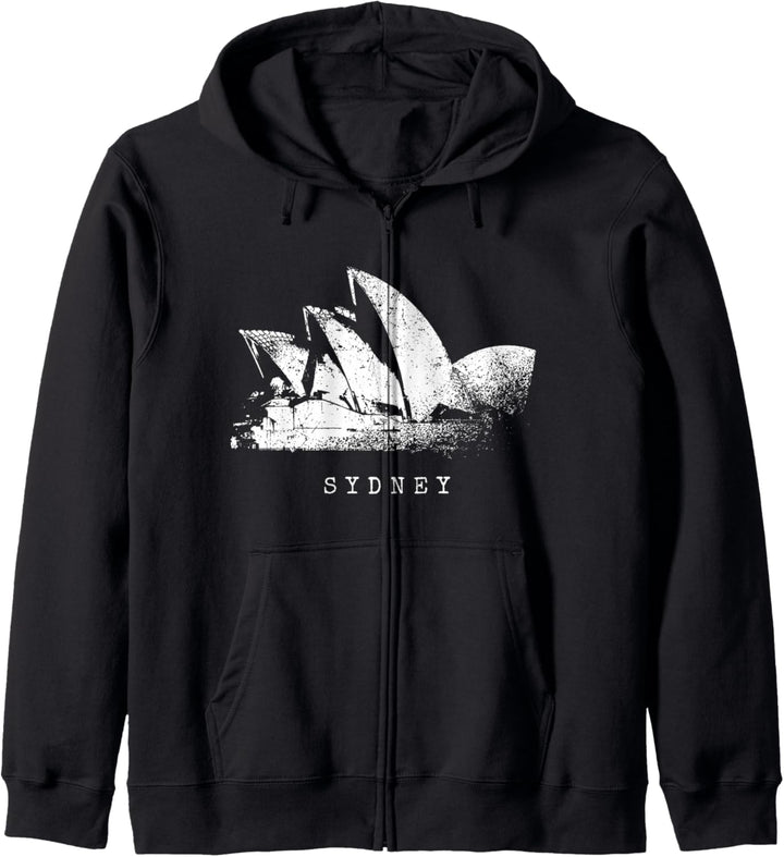 Sydney Opera House Vintage Skyline Opernhaus Australien Fan Kapuzenjacke