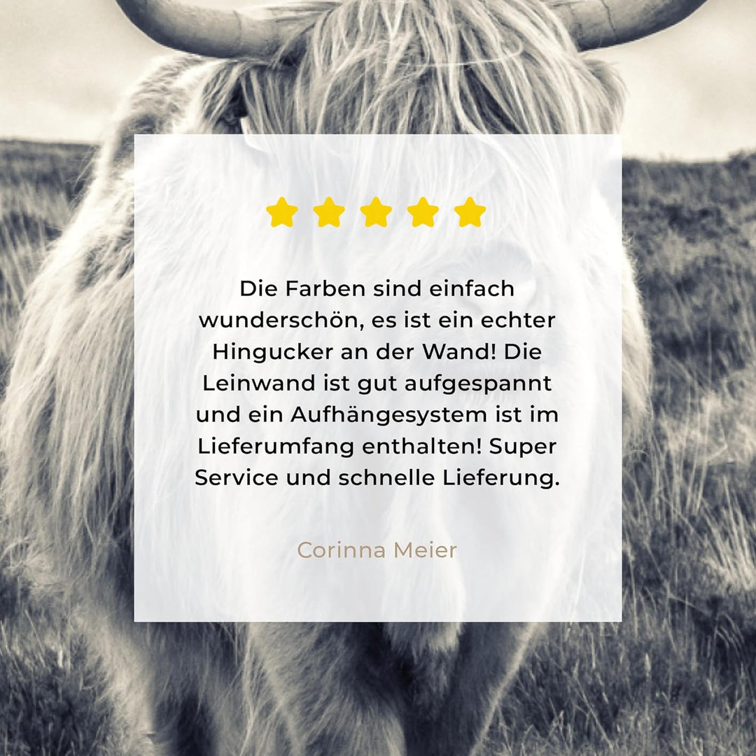 MuchoWow© Bild auf Leinwand Gross 120x80 cm XXL Schlafzimmer Bilder Wand Deko Wohnzimmer Modern Wand