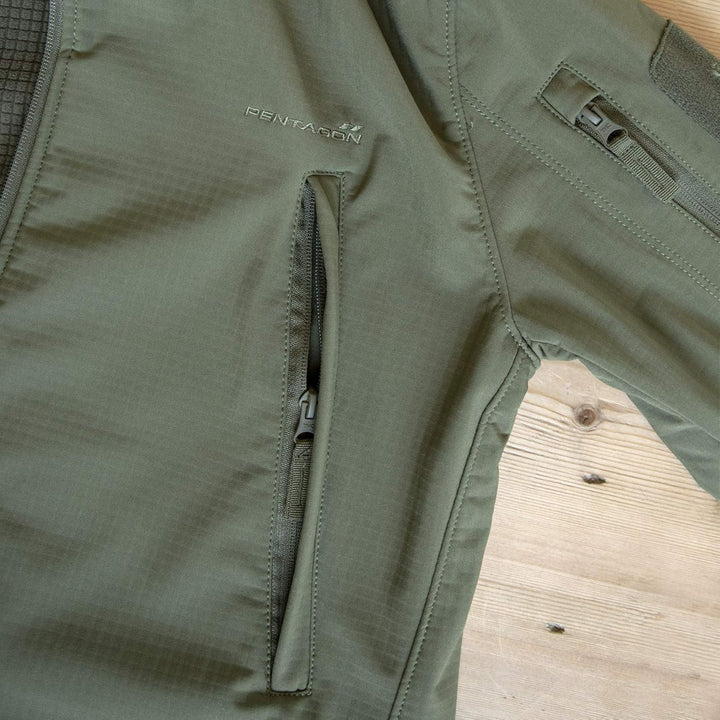 Pentagon Artaxes Soft-Shell Jacke, Olivgrün
