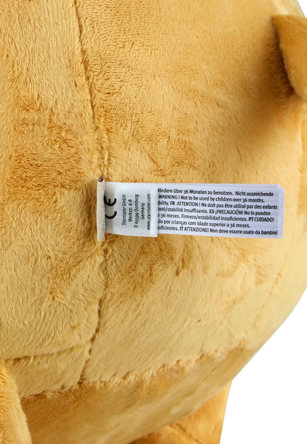 Sterntaler Schaukeltier Löwe Leo - Schaukelpferd aus Flausch & Holz - weiche Sitzfläche - Spielzeug