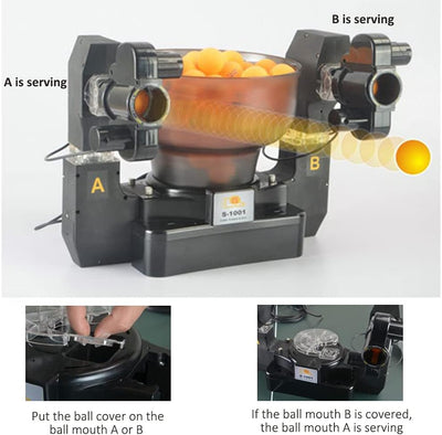 Tischtennis Roboter,Tischtennis-Roboter-Ping-Pong-Ball-Maschine Automatische Tischtennis-Maschine fü