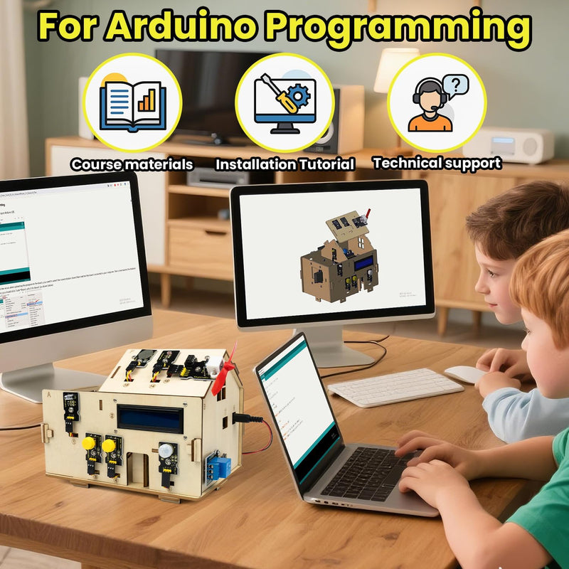 KEYESTUDIO Smart Home Kit Ultimate Starter Kit, Kompatibel mit Arduino IoT Vollständigster Elektroni