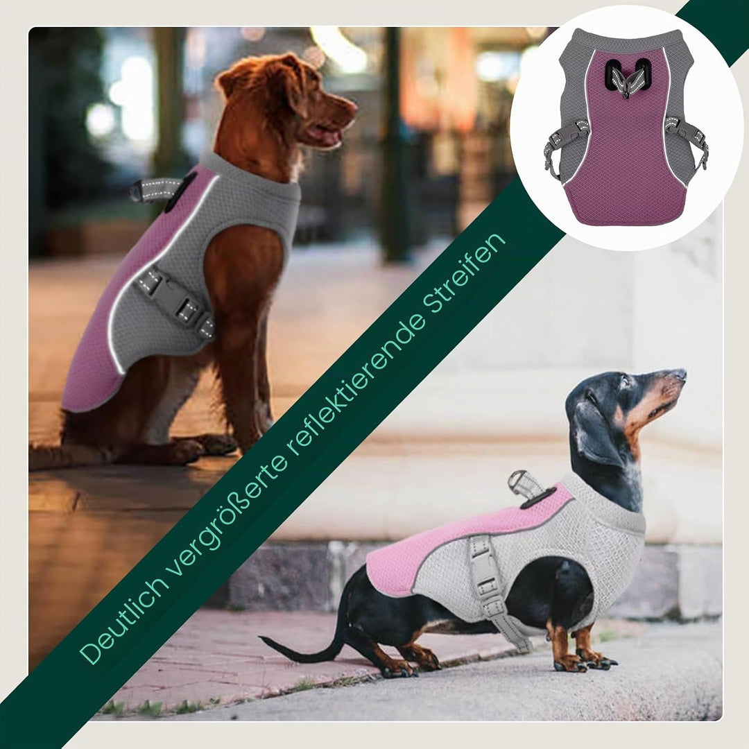 Kuoser Kühlweste für Hunde, Hundekühlungsmantel für heisse Sommertage, Atmungsaktive &amp; Reflektierend