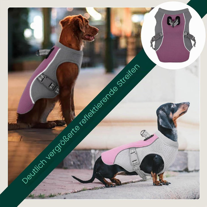 Kuoser Kühlweste für Hunde, Hundekühlungsmantel für heisse Sommertage, Atmungsaktive &amp; Reflektierend