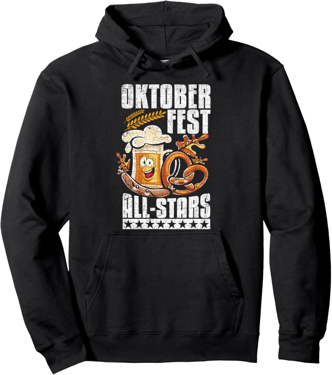 Oktoberfest Beer Fest All Stars 2019 Meme Slogan Grunge Pullover Hoodie