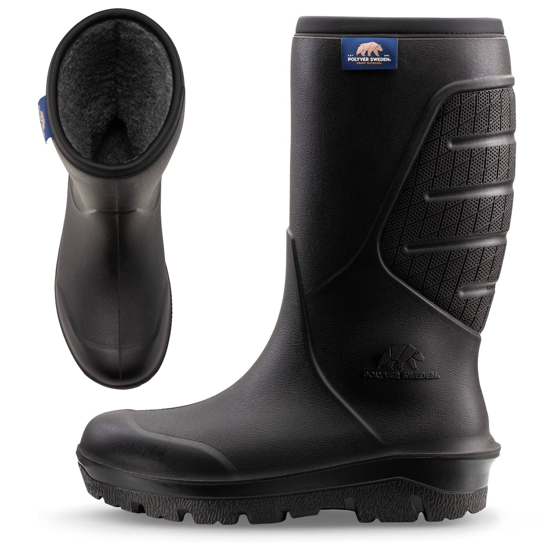 klassischer Winterstiefel Niedrig & Hoch | Schwarz | Grösse 36-49 | Winterschuhe | Aussergewöhnliche