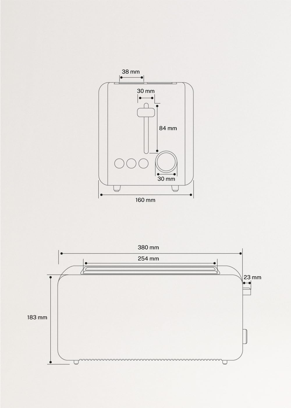 CREATE/TOAST RETRO XL/Toaster Salbeigrün / 6 Leistungsstufen, Krümelschublade, Thermostat, Auftauen,