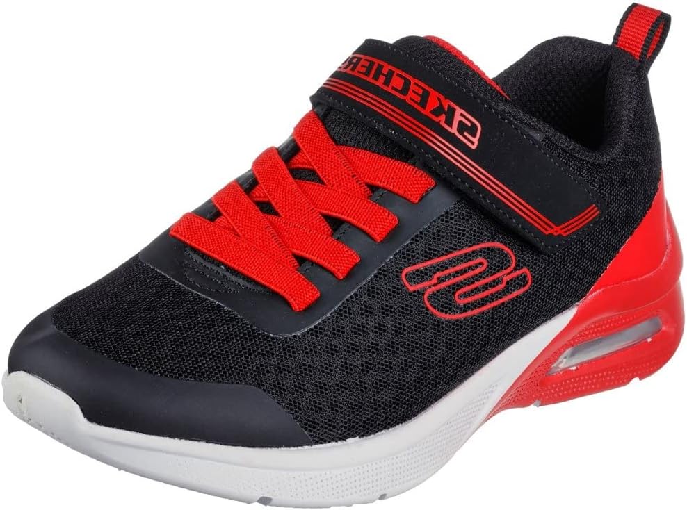 Skechers Jungen 403773l BKRD Sneaker 28 EU Black Textile Red Trim, 28 EU Black Textile Red Trim