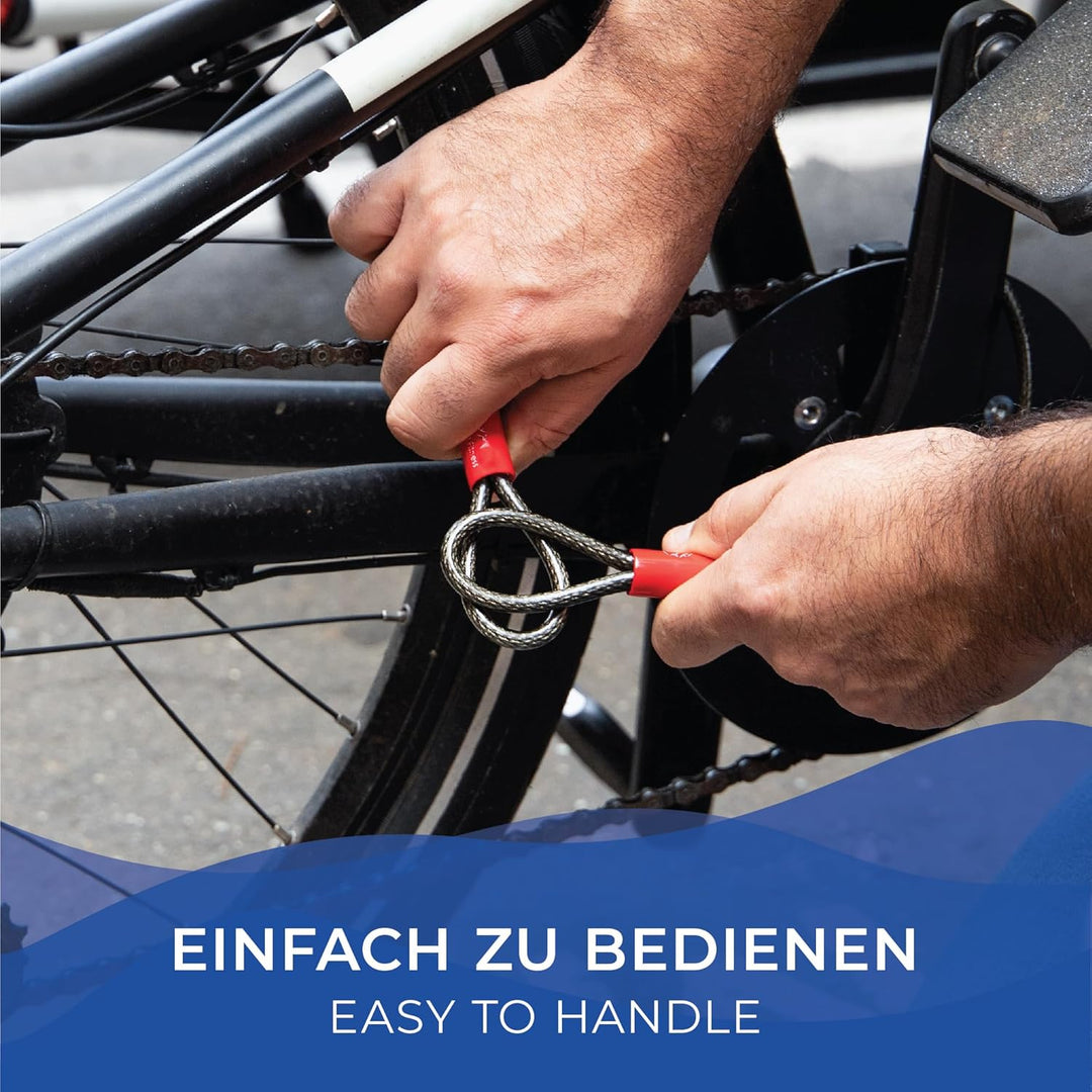 EVEREST FITNESS Universal Schlaufenkabel 20m Länge - Stahlseil mit Kunststoff ummantelt - Stahlkabel