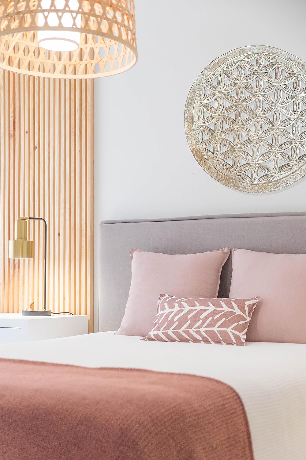 Trintura Blume des Lebens Wandbild 60cm Lebensblume Energiebild Handarbeit gross Wand-Bild-Dekoratio