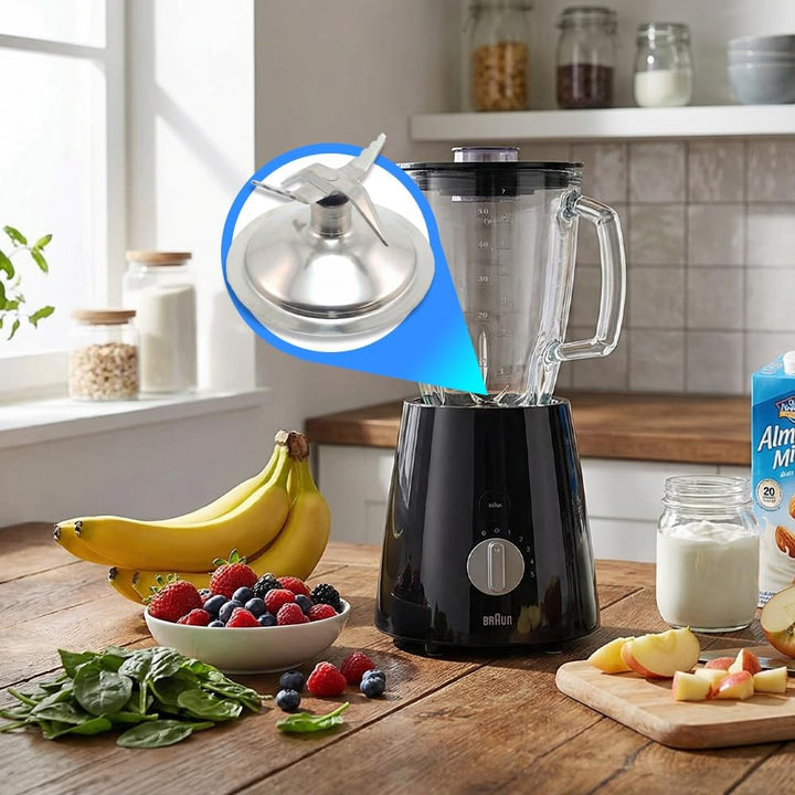 Anakel Home Ersatzmixermesser kompatibel mit Braun 4184 I 4 Edelstahlklingen I Originalersatz Mixer