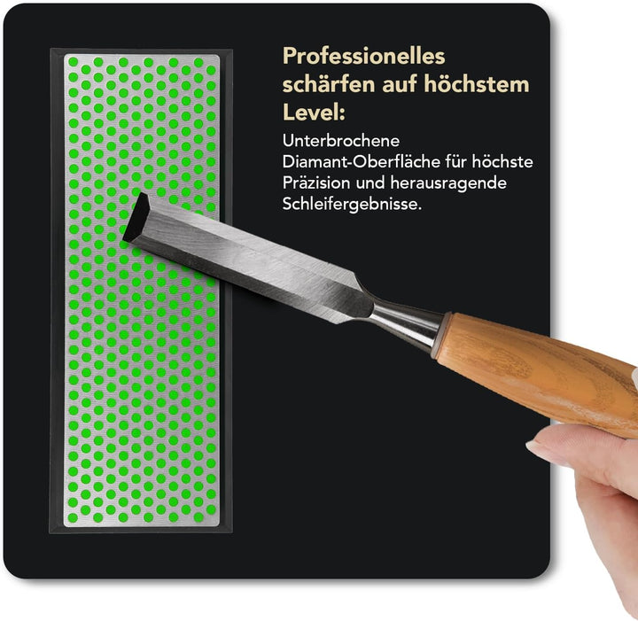DMT Diamond Whetstone Wetzstein – extrafein mit Plastikbox, 15,2 cm / 6 Zoll, 1 Stück, W6EP
