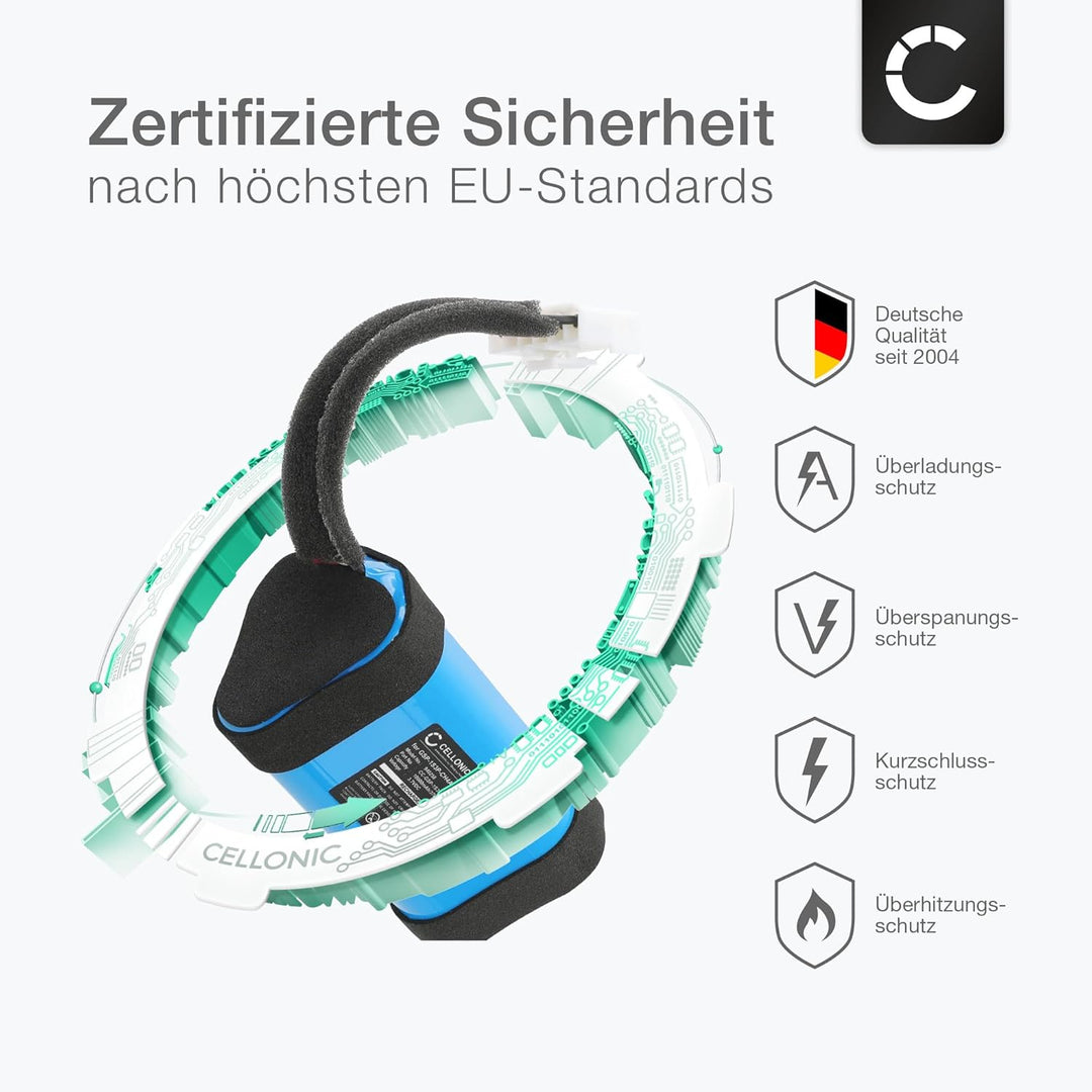 CELLONIC, Lautsprecherakku kompatibel mit JBL Charge 5, Charge 4Q (10000mAh, 3.7V) Ersatzakku GSP-1S