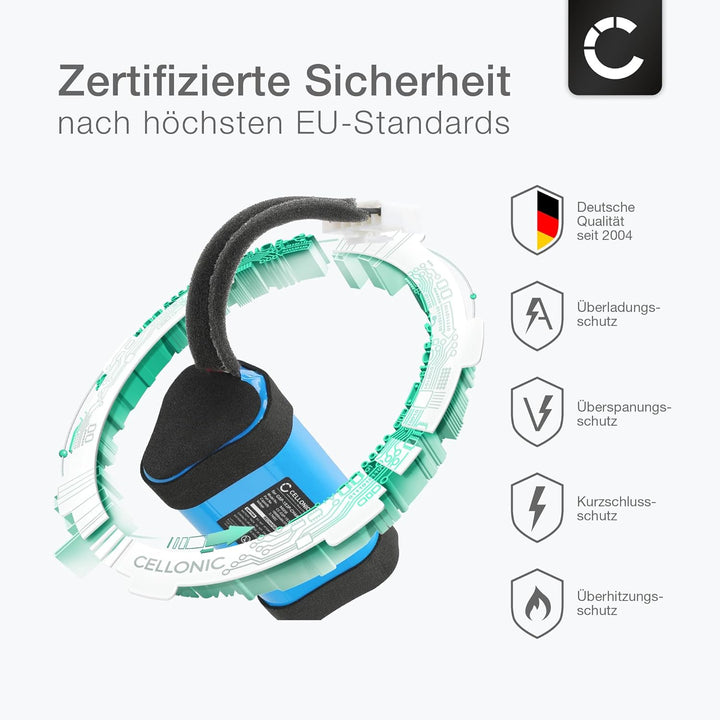 CELLONIC, Lautsprecherakku kompatibel mit JBL Charge 5, Charge 4Q (10000mAh, 3.7V) Ersatzakku GSP-1S