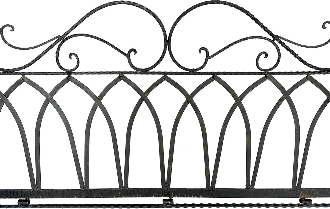 DanDiBo Hängebank Schaukel Metall Braun Wetterfest Gondel Hängesessel 1868 2 Sitzer Gartenbank
