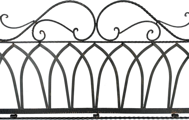 DanDiBo Hängebank Schaukel Metall Braun Wetterfest Gondel Hängesessel 1868 2 Sitzer Gartenbank