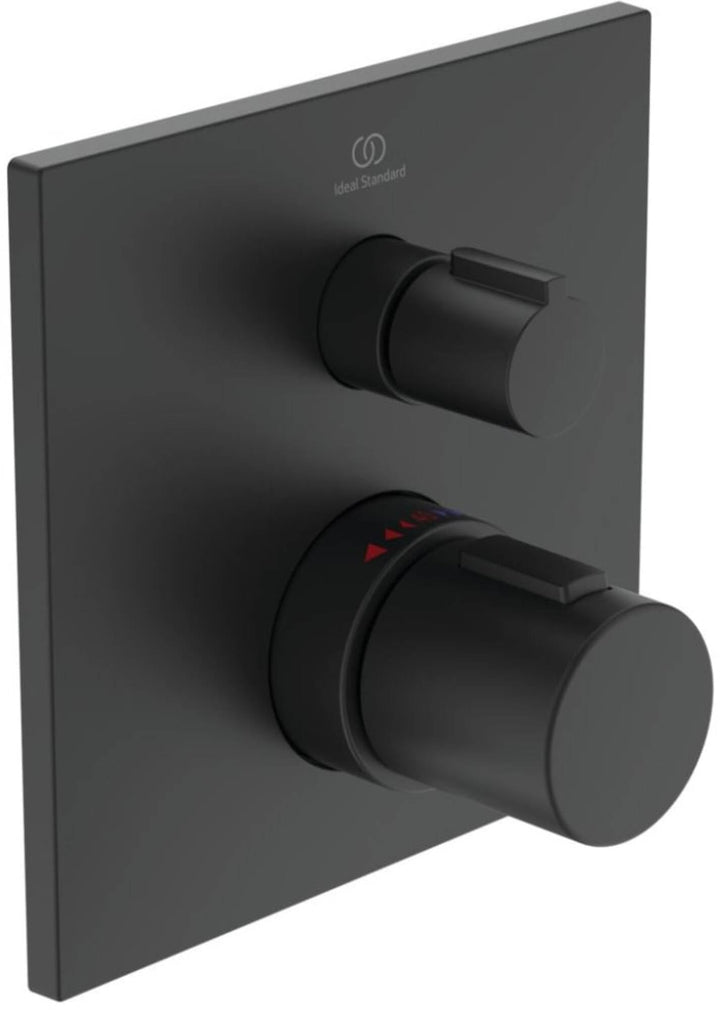 Ideal Standard A6956XG Ceratherm C100 Badethermostat Unterputz Unterputz Dusche Silk Black, Unterput