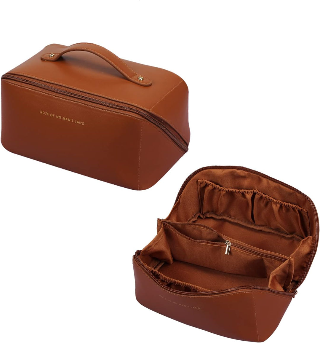 Kulturtasche für Frauen Tragbare Kosmetiktasche Wasserabweisende Kulturbeutel Reise Waschbeutel Toil