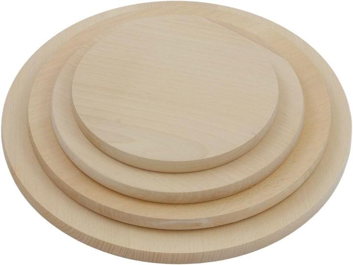 Schneidebrett Set Küchenbretter Servierbrett Set Rund für Pizza-Käse Snack