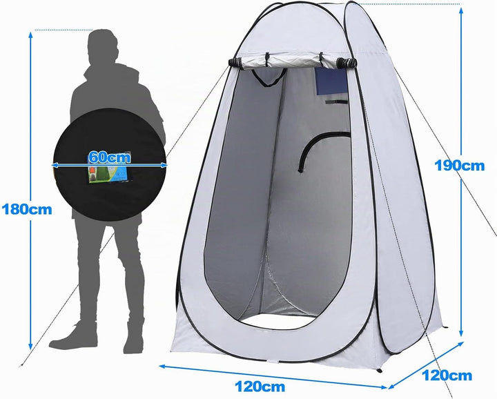 TUKAILAI Camping Toilettenzelt Duschzelt Pop Up Umkleidezelt Privatsphäre Toilette Umkleidekabine La