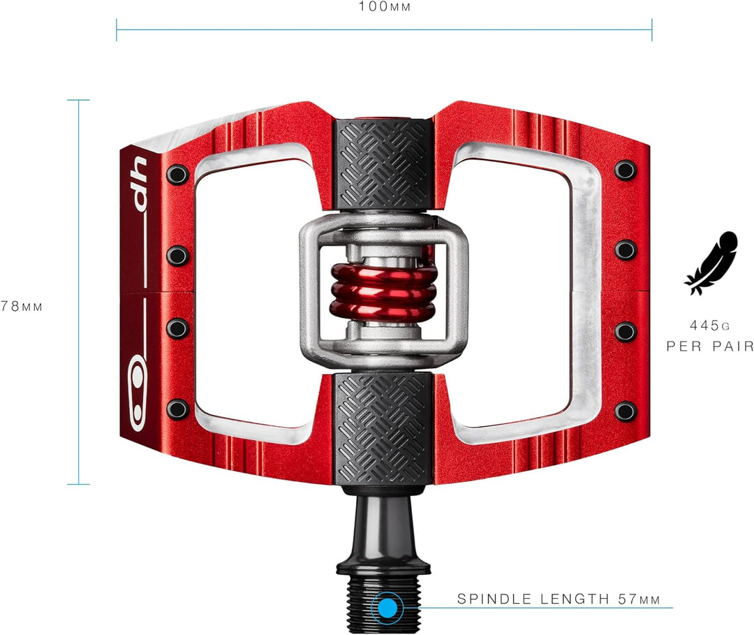 Crankbrothers Mallet MTB Fahrradpedal Schlägel Downhill Rot, Schlägel Downhill Rot