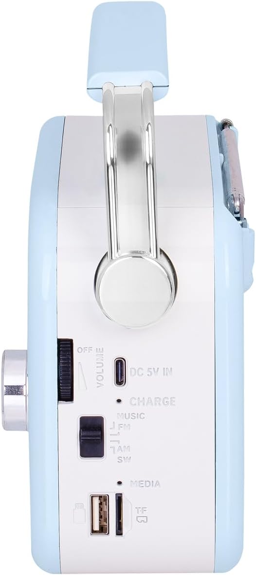 Trevi RDA 70 BR Tragbares kabelloses Multiband-Radio FM AM SW mit USB, Micro SD, MP3 und wiederaufla