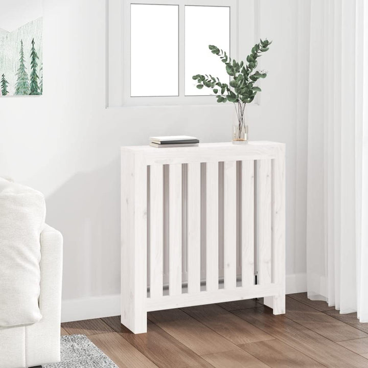 Heizkörperverkleidung 79,5x19x84 cm Weiss Heizung Heizkörper Heizungsabdeckung für Schlafzimmer Wohn