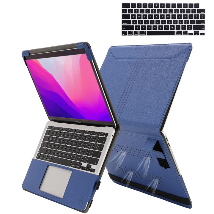 TYTX Kompatibel mit MacBook Pro 14 Hülle Zoll Leder Case 2021 A2442 M1 Pro/M1 Max, Laptop-Hülle mit