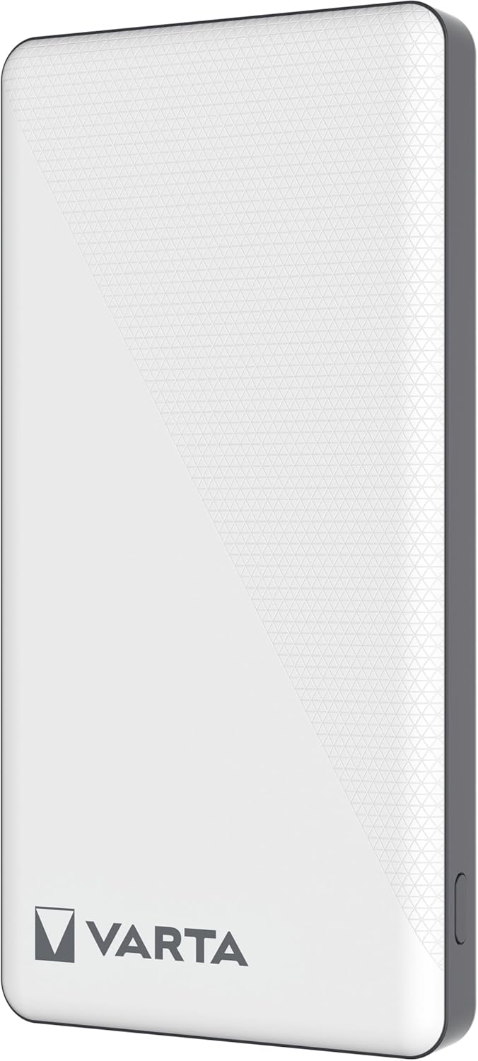 VARTA Power Bank 10000mAh, Powerbank Energy mit 3 Anschlüssen (2x USB C, 1x USB A) Kompatibel mit Ta