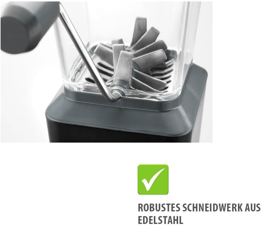 GEFU Nussmühle TRITO | Edelstahl-Schneidwerk mit Kurbel | Für Nüsse, Mandeln, Schokolade, Kekse | Mi