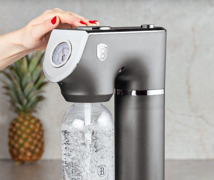 Berlinger Haus Wassersprudler Sodabereiter SODABAR + 2 Flaschen Anthrazit Kollektion | Stilvoll, kom
