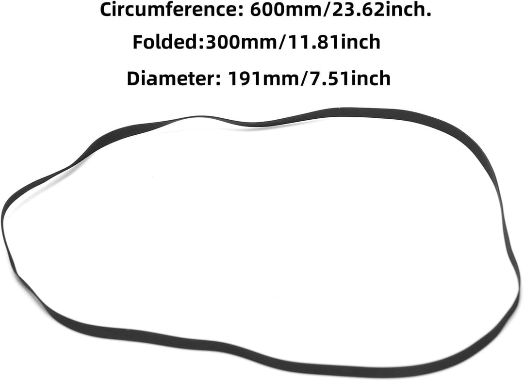 Plattenspieler-Antriebsriemen (ca. 600 mm Umfang, 5 mm Breite) für Reparatur, Ersatz, Wartung, die m