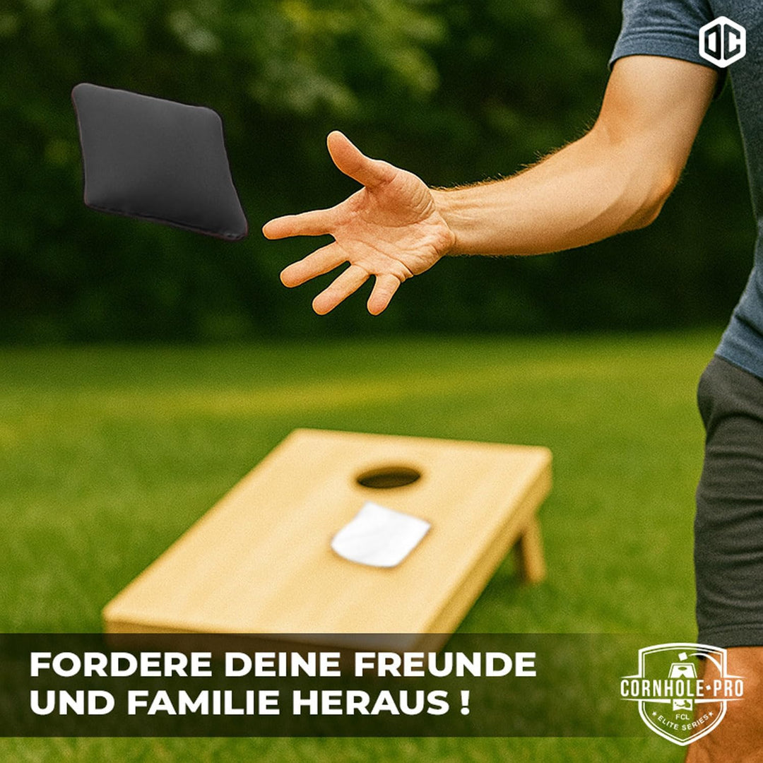 Original Offizielles Cornhole | Amerikanisches Cornhole | Einfach zu transportieren | Offizielle Abm