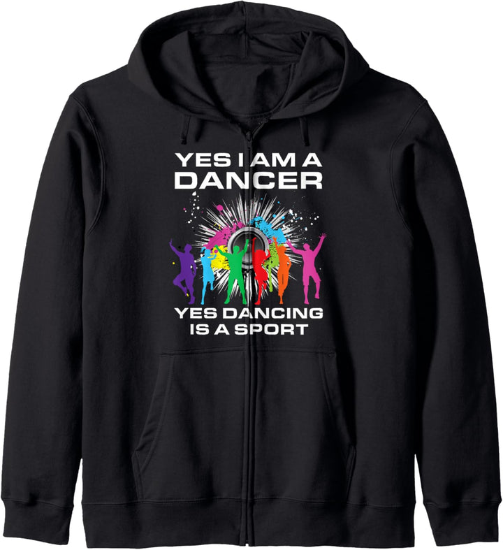 Tanz-Shirts Ich bin ein Tänzer T-Stücke Männer Frauen Kinder Kapuzenjacke