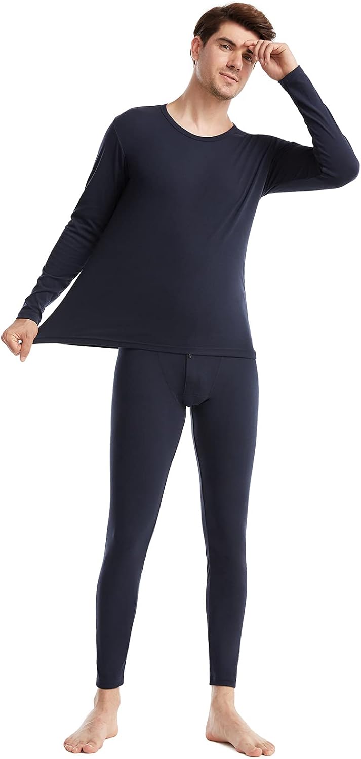 Herren-Thermounterwäsche-Set, lange Unterhose, Thermounterwäsche, Unterhemd und Unterteil, ultraweic