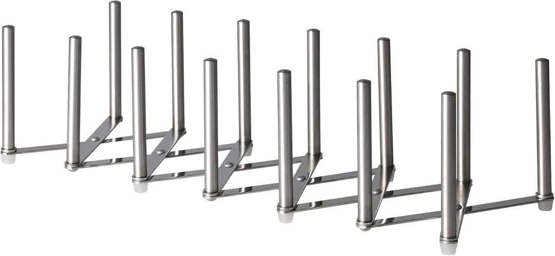 IKEA VARIERA Topfdeckel-Organizer, Edelstahl (Set von 4, B: 14,7 cm x H: 10,2 cm)