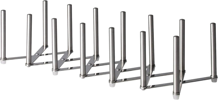 IKEA VARIERA Topfdeckel-Organizer, Edelstahl (Set von 4, B: 14,7 cm x H: 10,2 cm)