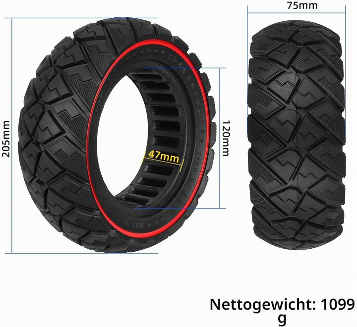 9x3,0-5,5 Vollreifen für Kukirin G2 Pro The New Elektroroller 9 Zoll Ersatzreifen Vollgummireifen Ho