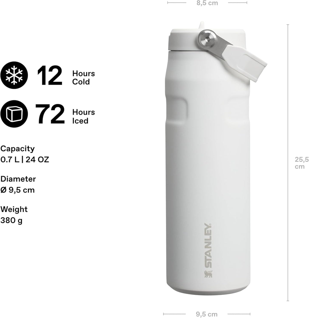 Stanley Flip Straw 2.0 Trinkflasche mit Strohhalm 0.7L - Thermobecher Kühlt 10 Stunden - 3 Tage Eisg