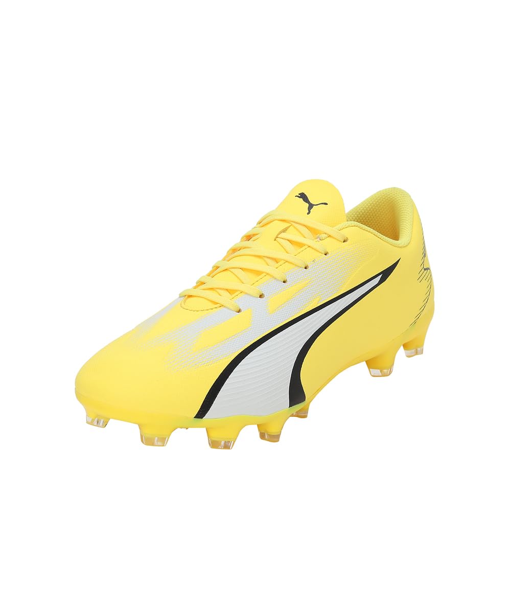 PUMA Herren Ultra Play Fg/Ag Fussballschuh 44.5 EU Gelb Schwarz Yellow Blaze Puma White Puma Black,